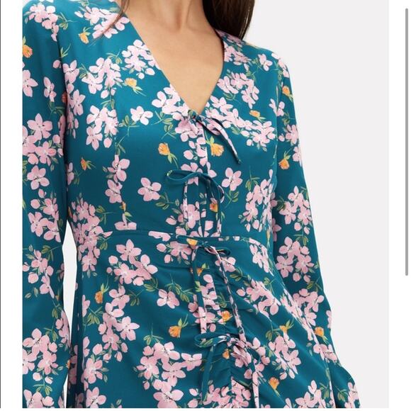 Intermix Adrina Silk Floral Dress - Picture 3 of 8